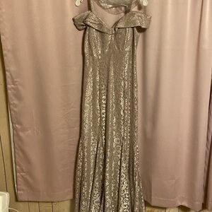 Gold bridesmaid dress